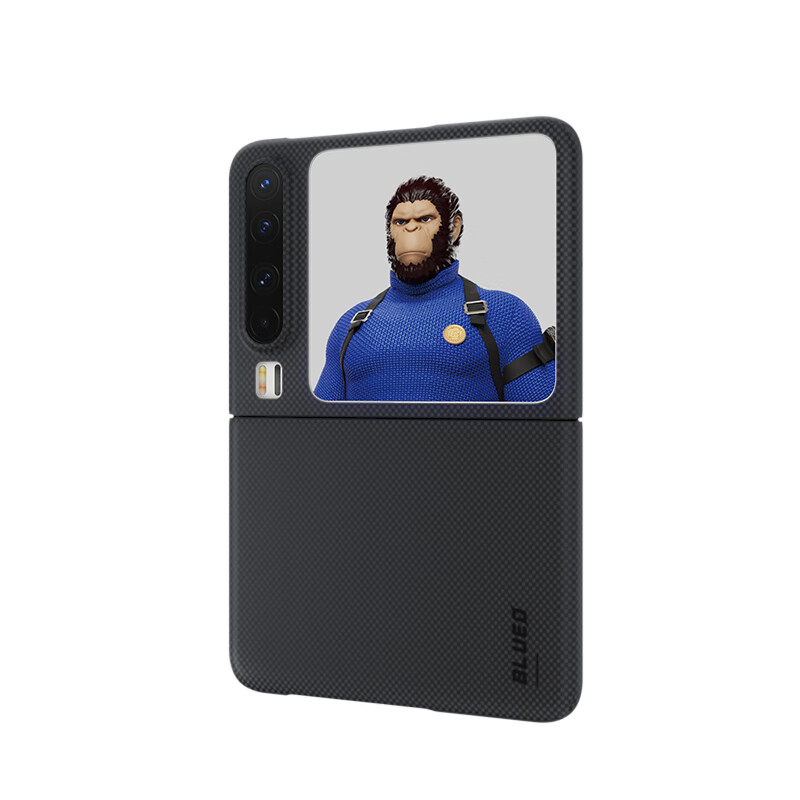BLUEO is suitable for Huawei PuraX mobile phone case collector's edition protective case Kevlar aramid fiber anti-fall and anti-fingerprint protective case black gray