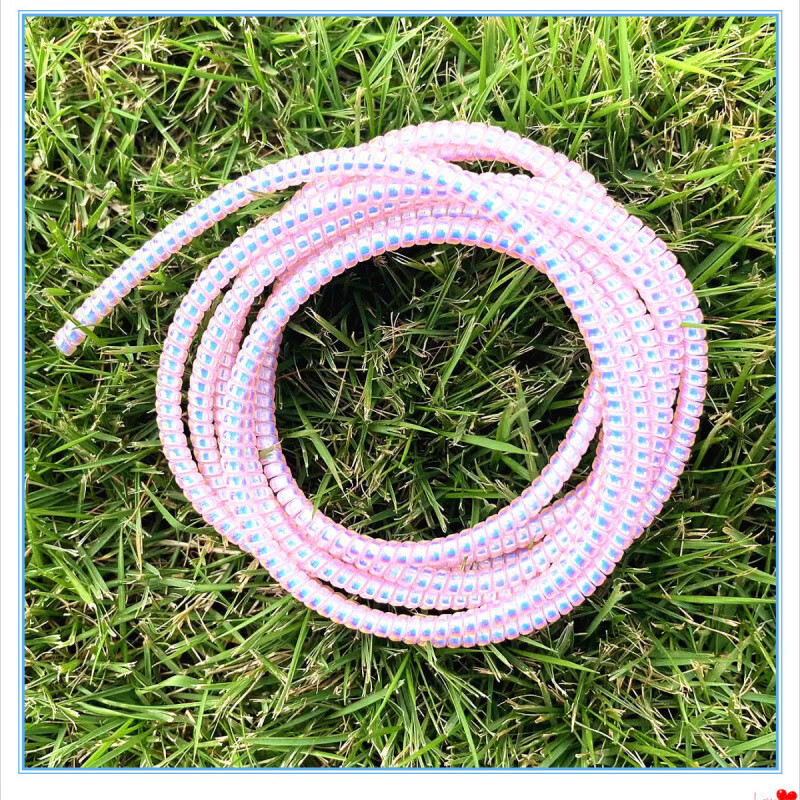 Fuyan extended mobile phone data cable protective sleeve earphone cable anti-breakage sleeve Apple Huawei OPPO vivo Android laser white + free cable bundler 3.3m/can be wound 2 meters charging cable universal