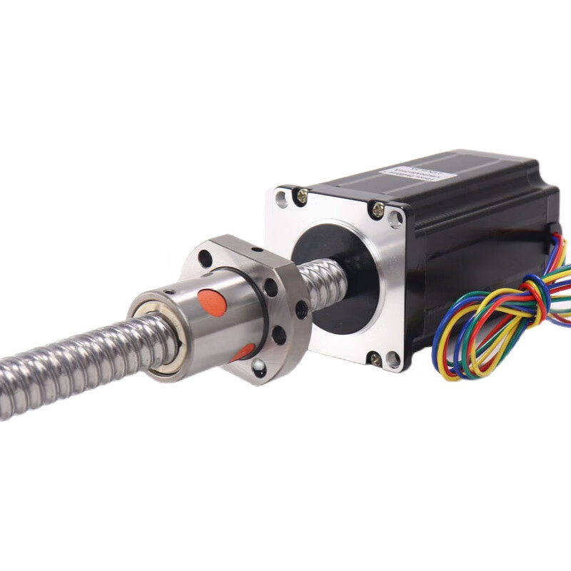 Yue Changsheng 57 linear stepper motor ball screw motor 1204 lead 4mm1.3Nm1.8Nm2.6Nm screw 1605 1.8Nm body length 76mm stroke 400mm 1204 screw