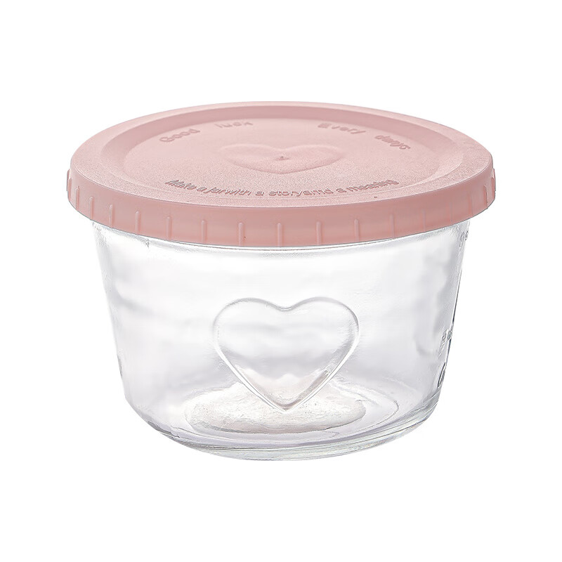 Meikejie pickle sealed jar glass preservation box high-looking storage box refrigerator preservation jar side vegetable kimchi jar packaging box multi-functional glass packaging jar + green sealing lid 350ML 1 piece