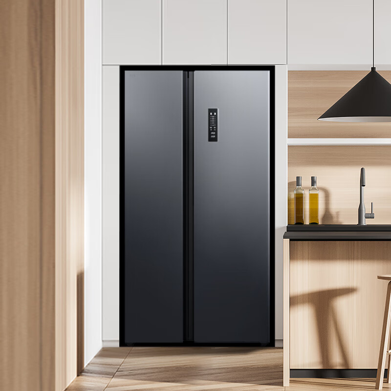 TCL 620L side-by-side refrigerator, ultra-large capacity refrigerator, dual frequency conversion, first-class energy efficiency, air-cooled, frost-free, deep-freezing, quick-freezing household refrigerator BCD-620WEPF1 national subsidy
