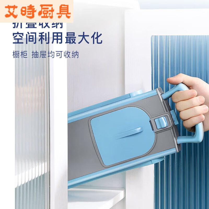 Household multi-functional vegetable cutter to quickly slice into diced dices, blue-gray type I micro-slices