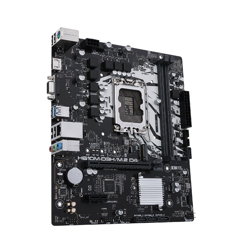 Shengqi H610/B660/B760 series desktop motherboard supports INTEL 12/13/14 generation CPU H610M-D3H/M.2 DDR4 single motherboard, one-year store warranty