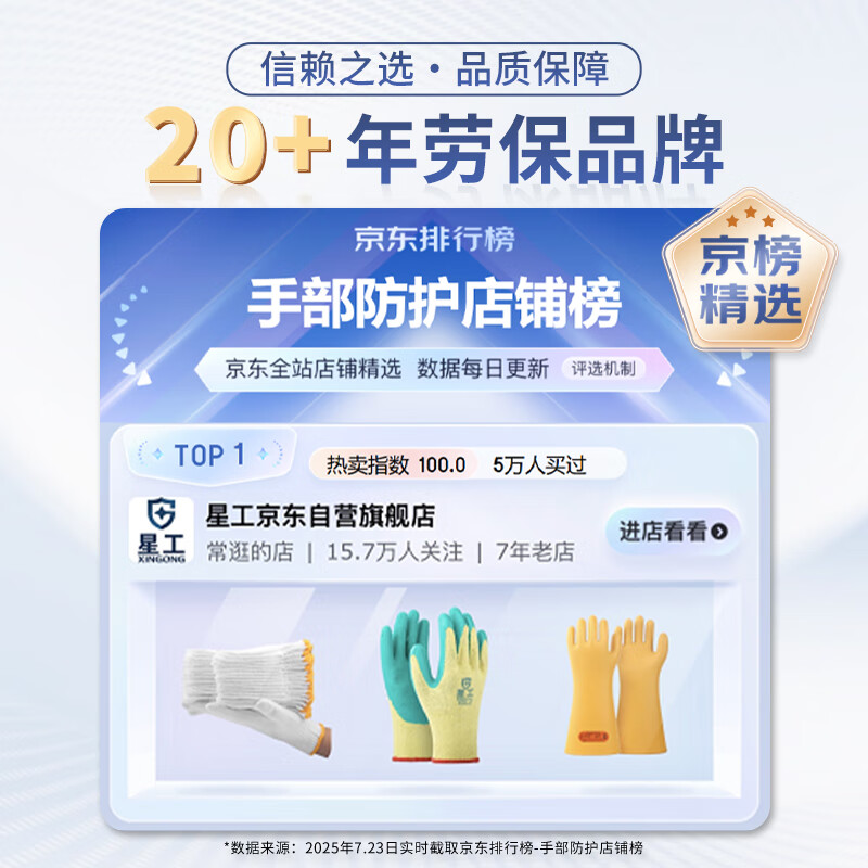 Xinggong (XINGGONG) canvas gloves with leather palms, strong wear-resistant handling, railway maintenance and labor protection work gloves, 10 sets XGS-F8