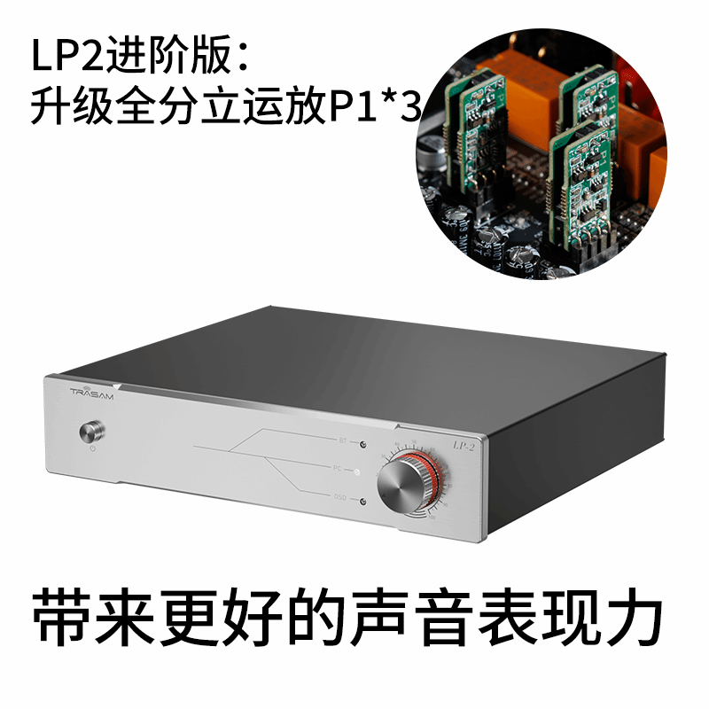 Trasam Quanxiang LP2 decoder hifi fever-grade audio dac Bluetooth decoder 4 9039q2m LP2 advanced version three P1 op amps