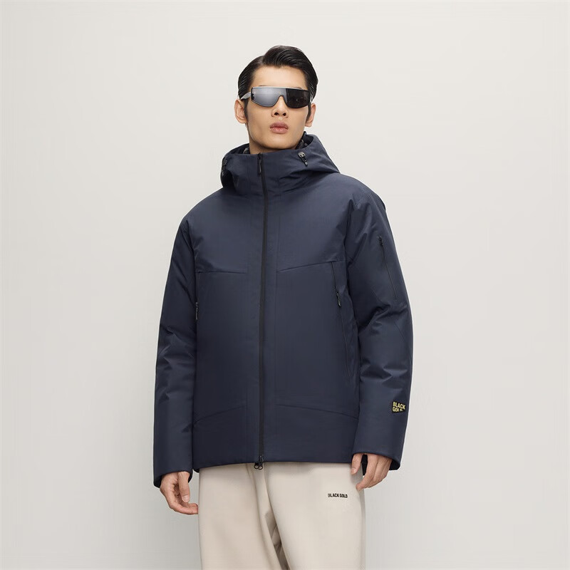 Gao Fan and Tian Xuning same style light shell black gold goose down jacket 5.0 men's down jacket 2025 new style blue gold No. 3 L