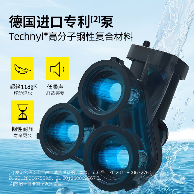 KARCHER German Kach high-pressure spray gun small household water gun cleaning machine high-pressure water gun high-pressure flushing 1400W CTK Compact Plus