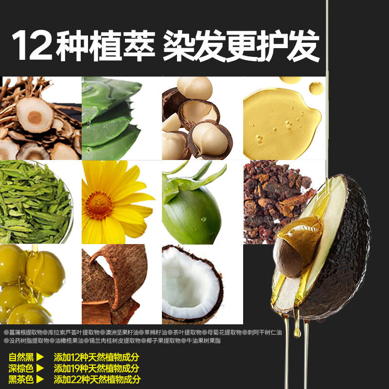 Dye Cube Easy Dyeing Comb Hair Cream Plant Essence Hair Dyeing Comb for Men and Women Non-irritating and does not stick to the scalp to cover white hair black brown