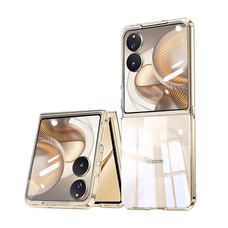 Taras is suitable for Xiaomi mixflip2 mobile phone case Mix Flip2 transparent soft shell for men and women, ultra-thin and luxury all-inclusive anti-fall lens protective case