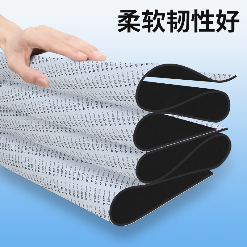 Milechi eva sponge gasket waterproof anti-slip high elastic foam board shock absorption buffer non-slip wear-resistant foam board self-adhesive adhesive sealing board high-density anti-collision sound insulation cotton adhesive eva board 1 meter * 1 meter 1 piece 1mm thick