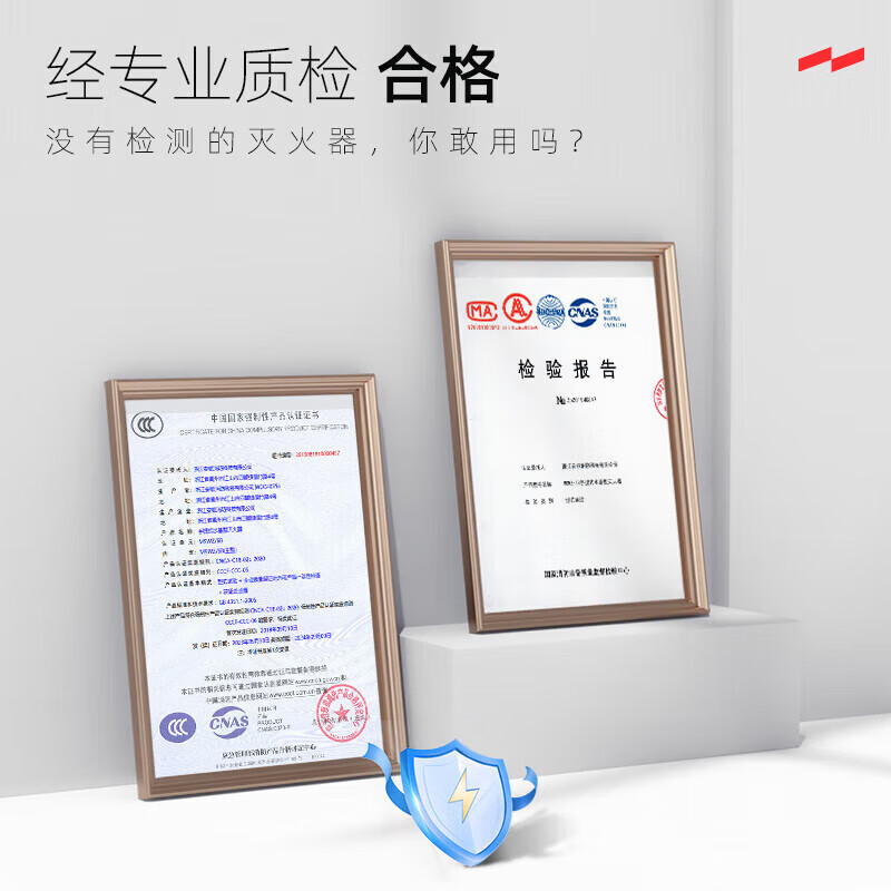 Yuanbang 6L water-based fire extinguisher stainless steel bottle portable new energy vehicle household commercial national fire protection