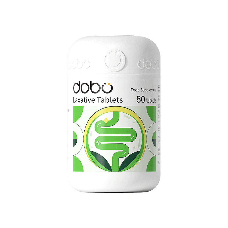 DOBO Plant Enzyme Cleanses the Intestine, Eliminates Constipation, Loses Weight, Prune Herbal Puff Tablets, Enhanced Edition, Intestinal Enjoyment, 80 Tablets*2 Bottles