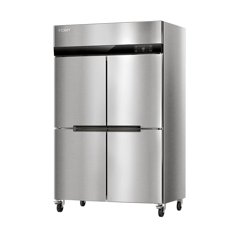 Haier commercial refrigerator, kitchen two-door/four-door vertical freezer, hotel restaurant stainless steel large-capacity freezer, hotel canteen back kitchen quick-freezing tray cabinet SLT-1026D4W air-cooled, frost-free, four doors, fully frozen