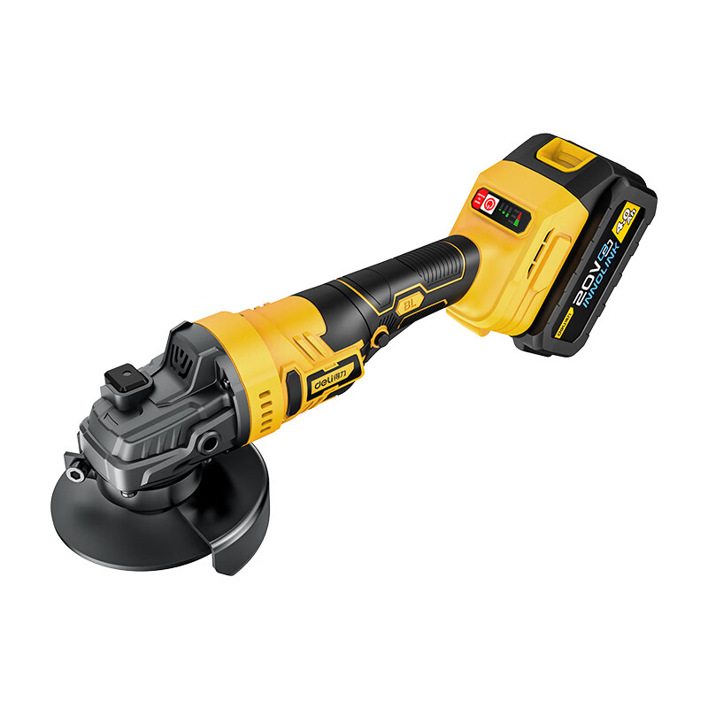 Deli (deli) lithium electric angle grinder genuine rechargeable grinder brushless grinder cutting machine electric polishing hand grinder slotting single battery 20V brushless angle grinder
