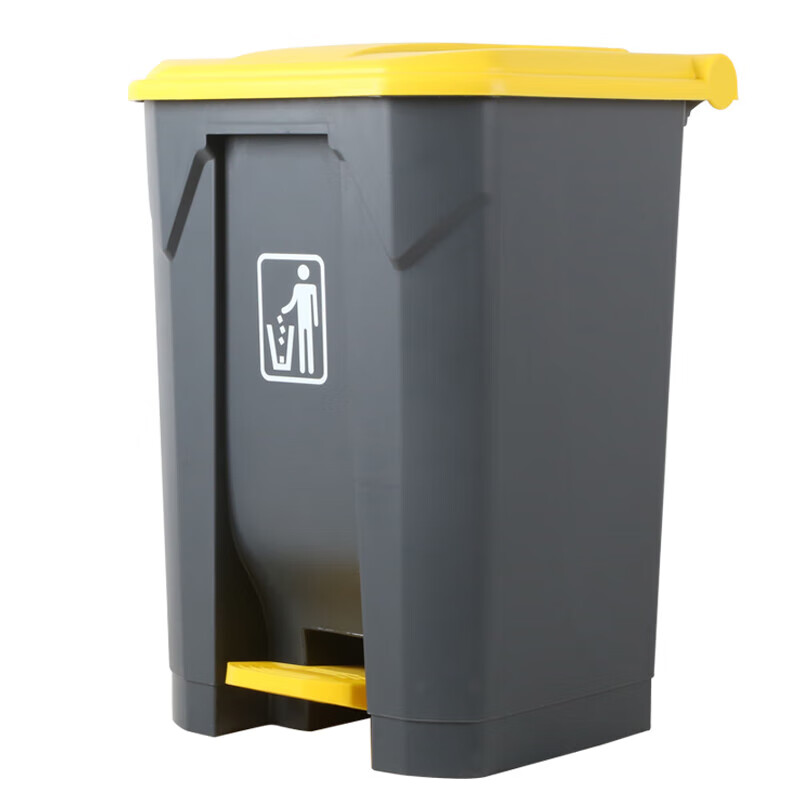Chaobao foot-operated trash can large thickened flip-top kitchen commercial outdoor sanitation foot-operated barrel 30 liters - foot-operated trash can