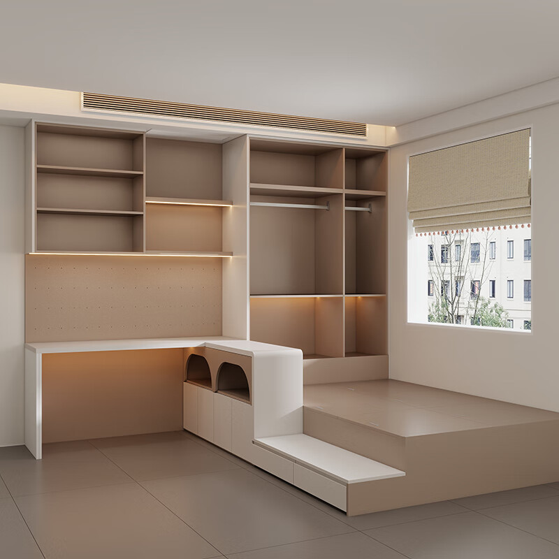 Quanyou (QUANU) Quanyou whole house customized tatami desk and bed integrated small apartment multi-functional storage children's room wardrobe customization 799/ (Tatami mats are not allowed, the specific amount is subject to the design plan)
