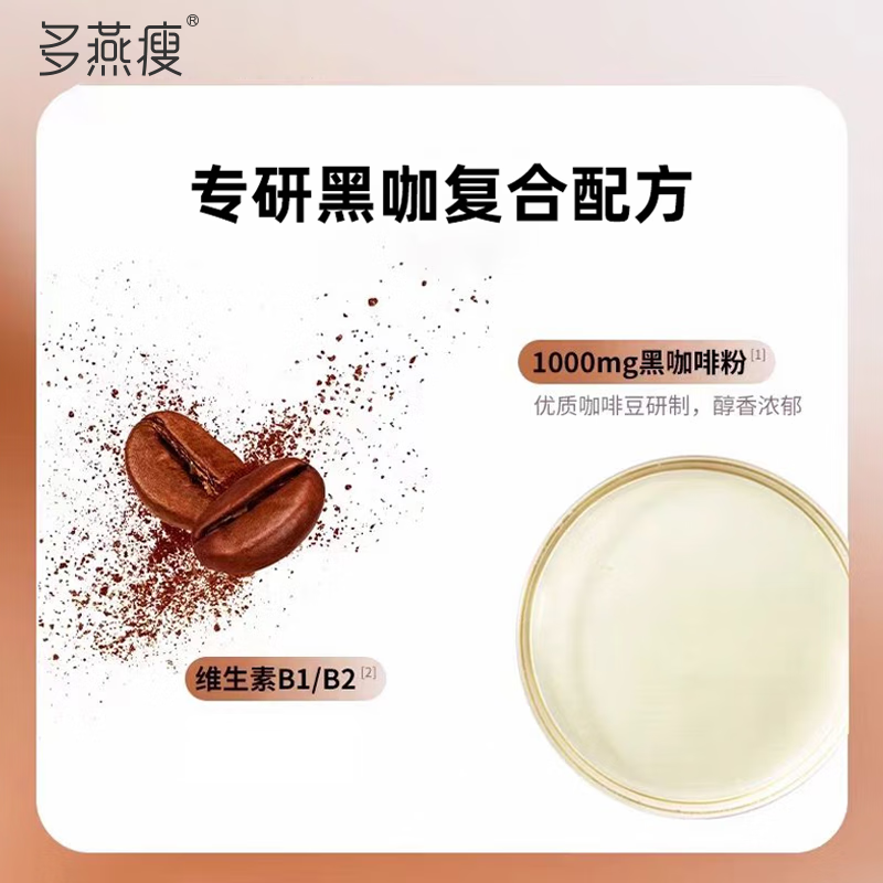 Duoyan Slim Soso Stick Black Coffee Probiotics Gastrointestinal Probiotics Women's Enzyme Jelly Active Bacteria 5 Pack