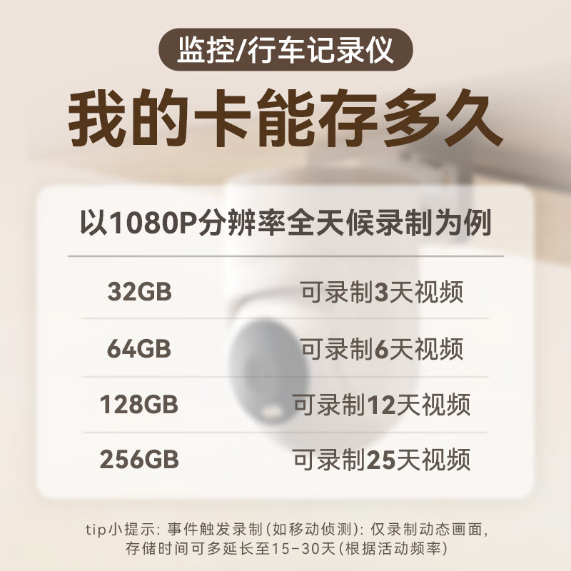 EAGET 128GB TF (MicroSD) memory card A1 V30 C10 driving recorder & suitable for Xiaomi surveillance camera memory card, upgraded and durable