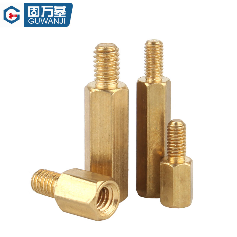 GUWANJI single-pass hexagonal fixed column hexagonal copper column chassis screw single-pass nut column motherboard support column M4x16+6 20 pcs/pack