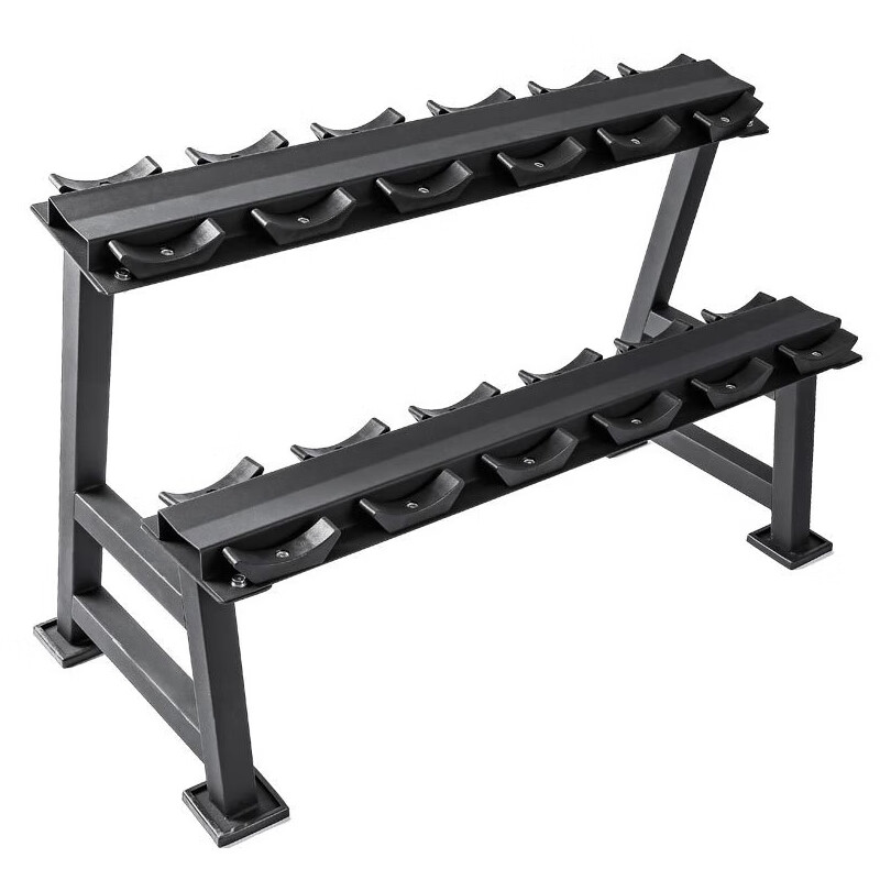 Dumbbell rack for home men's dumbbell A-frame small bracket storage gym commercial six pairs of rack bracket set double layer 6 pairs of dumbbell rack dumbbell rack