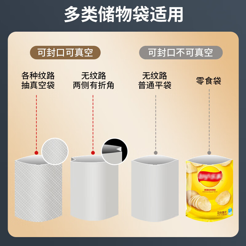 Kaidepudi vacuum packaging machine fully automatic vacuum sealing machine household dry and wet dual-use fresh food compression sealing machine wet and dry dual-use strong suction single machine