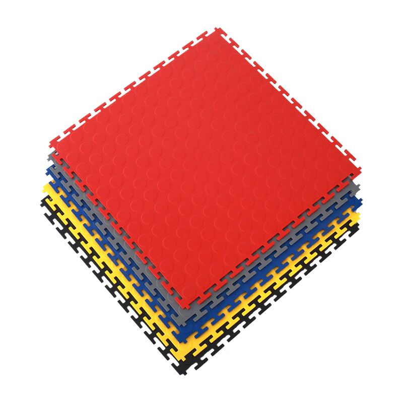 Insulated floor mat, power distribution room floor 6mmPVC heavy-duty industrial pressure-resistant plastic workshop warehouse quick repair workshop splicing lock, round coin pattern 4.5mm, default gray when photographed