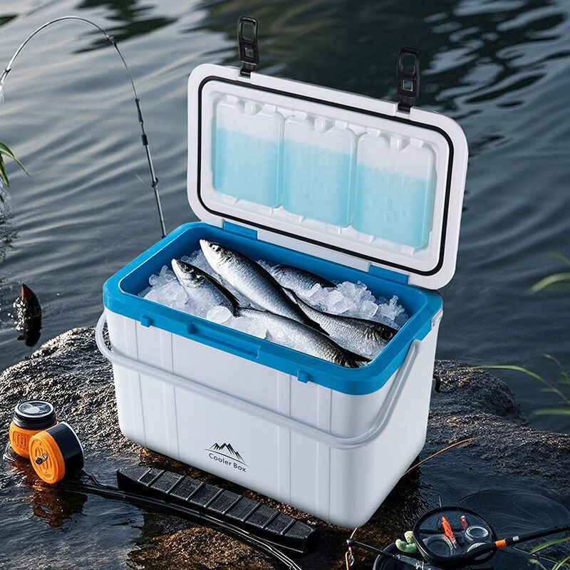 XMSJ Car Car Refrigerator Insulation Box Commercial Stall Refrigeration Outdoor Camping Food Cooling and Fresh Fishing Universal Panda-Black and White Long-lasting Insulation/Hot and Cold Use 8 Liters Free 1 Removable Ice Plate + 5 Ice Bags