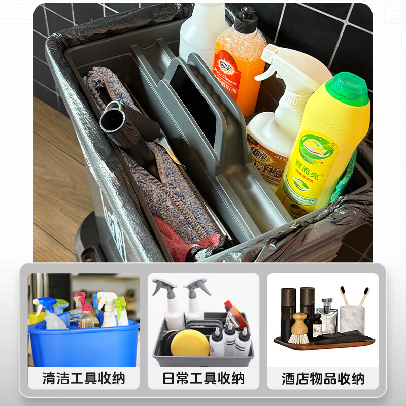 Baiyun Chaobao cleaning mobile food collection bucket truck canteen hotel restaurant kitchen household commercial multi-functional cleaning vehicle wheeled table collection tool cart large capacity four-wheel base garbage bin truck Chaobao mobile cleaning food collection bucket truck