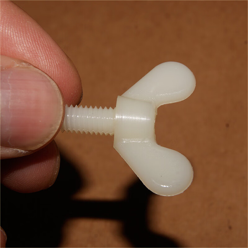 Junkiss plastic butterfly screws environmentally friendly insulating plastic hand-tight claw screws butterfly nylon bolts M3M4M5M6 M6*15 (10 pcs)