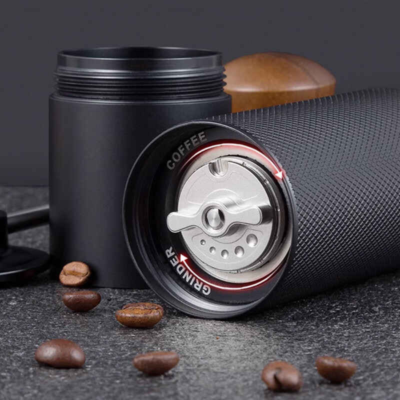 WCZ Germany's new hand grinder manual grinder coffee bean grinder hand grinder coffee grinder hand grinder samurai black all-round grinding core + scale fine adjustment basic model