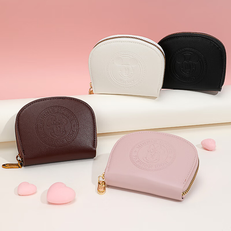 Disney Minnie Card Bag Women's Bag Card Bag Women's Small Coin Purse ID Bag Multi-Card Slot Small Bag Birthday Gift for Girls