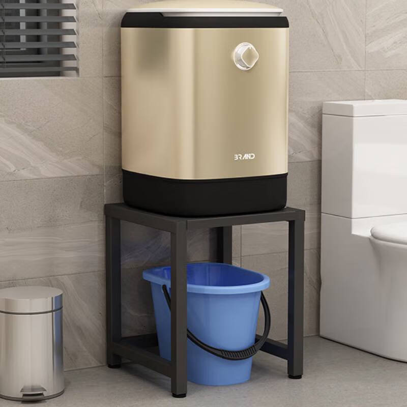 Fantasy Bathroom Storage Rack Bathroom Moisture-Proof Base Small Washing Machine Stand Raised Sweeping Robot Storage Rack White 1-layer Length 45cm Width 45cm Height 45cm