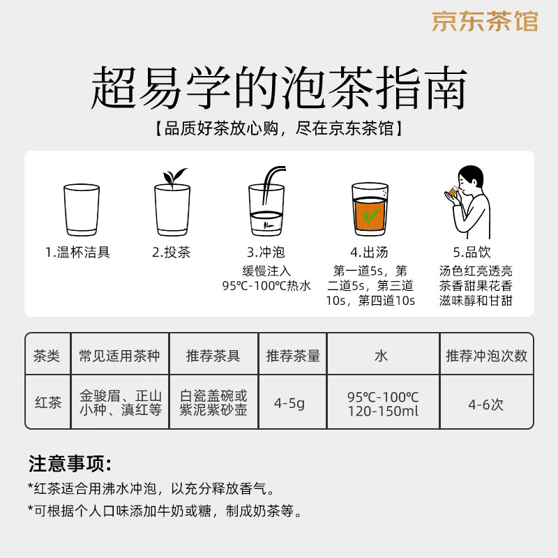 Bama Tea Combination Tea Joyful Jinjunmei Lapsang Souchong 110g*2 cans