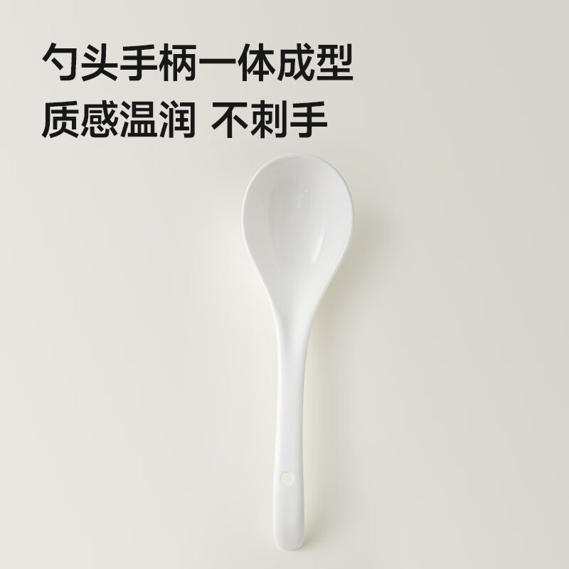 PLODON baby food supplement ceramic spoon kitchen household natural clay fired rice oil soup spoon