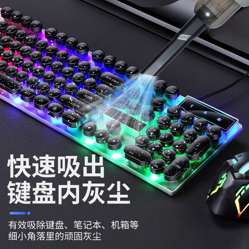 Youhuoda computer desktop vacuum cleaner small wireless suction and blowing all-in-one blower dust collector notebook desktop host keyboard dust cleaning tool