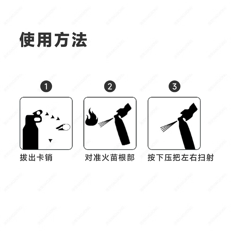 Huajie vehicle-mounted fire extinguisher national fire protection 3C certification water-based dry powder 2025 new energy lithium battery special large capacity 600ml water-based fire extinguisher