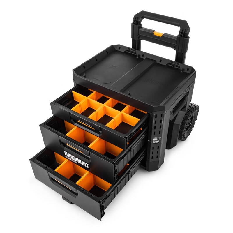 TOUGHBUILT three-pull pull rod stacking tool box electrician repair self-locking tug box camping TB-B1-D-R93