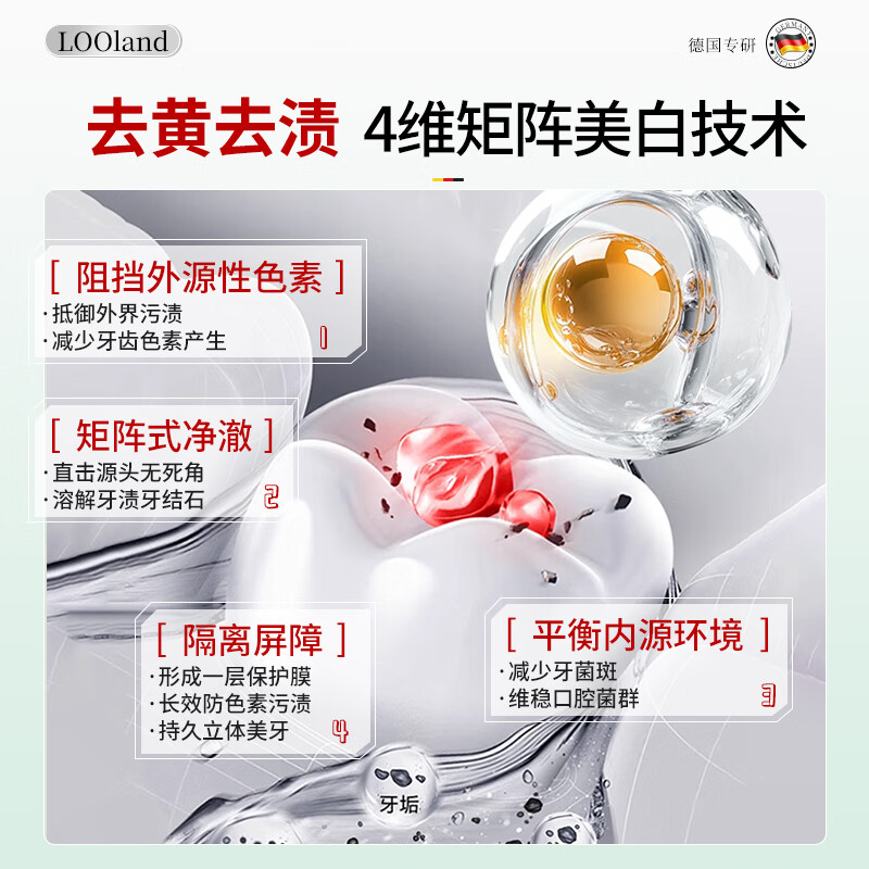 LD German imported whitening toothpaste removes yellowing, removes tooth stains, removes tobacco stains, bad breath and tartar. Top ten well-known brands. No. 1 on the gold list.