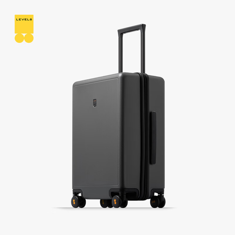 Horizon 8 (LEVEL8) Luggage Men's and Women's Password Checked Large Capacity Traveler PC Trolley Case 24-inch Gray JD.com Co-branded Model