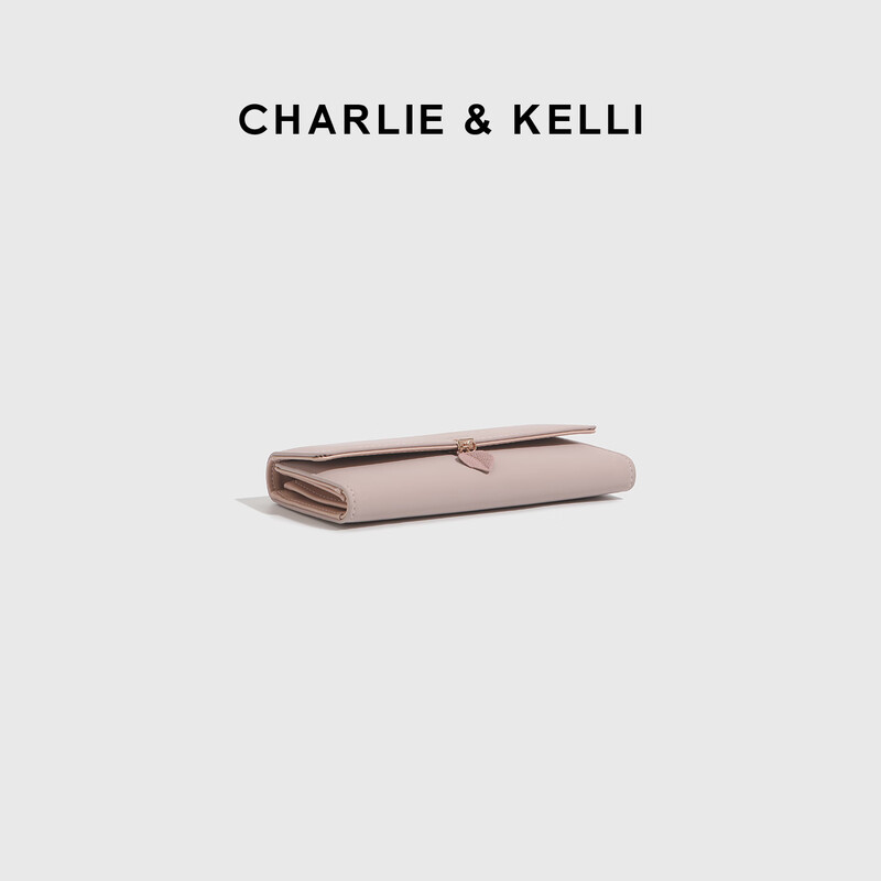 CHARLIE&KELLI Brand Small C&K Wallet Women's 2026 New Simple Business Coin Clip Versatile Multi-function Card Holder In Purple Valentine's Day Gift for Girlfriend