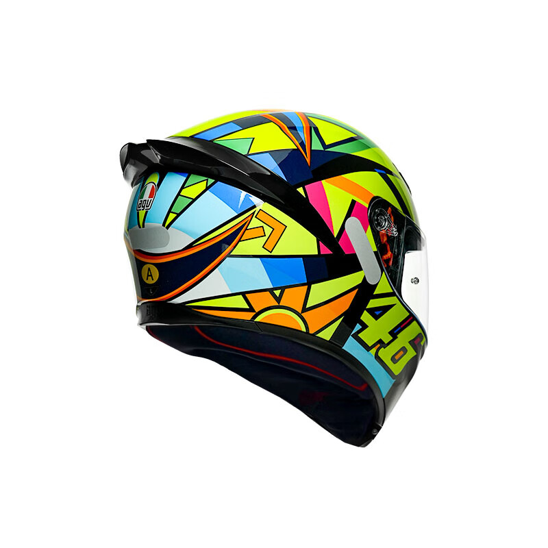 AGV K1S helmet K1 motorcycle motorcycle full-face helmet all-season universal full-coverage running helmet for men and women wide-angle ventilation breathable 3C K1S-SOLELUNA 2017 XL (suitable for 59-61 head circumference)