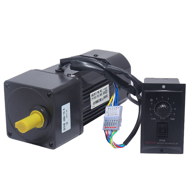 Yue Changsheng Pufide AC asynchronous micro speed regulating motor 400W reduction gear motor motor 22 gearbox 6GU5K (0-270 rpm one minute speed regulating motor + speed regulator + bracket