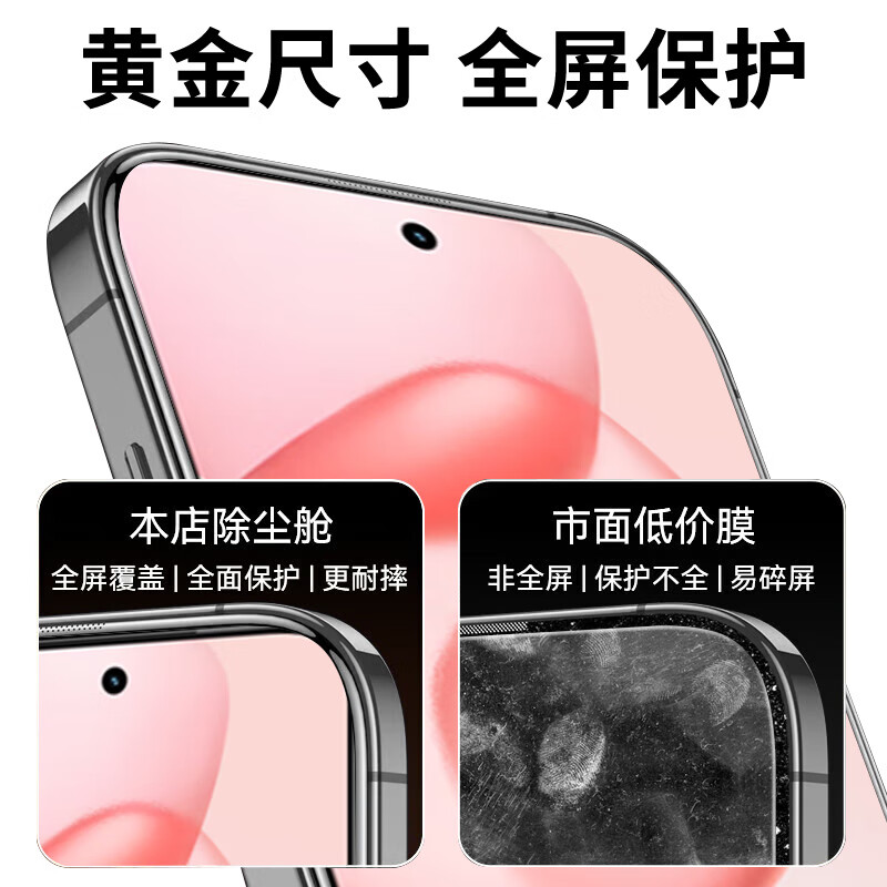 Runaway dust-free warehouse 2 pieces-guaranteed compensation if damaged, suitable for Honor 400 tempered film, Honor 400 mobile phone film, full-screen high-definition anti-fingerprint protection film