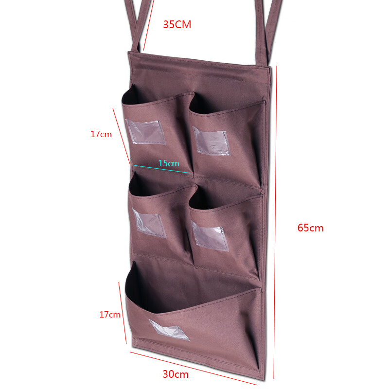 Hotel guest room work cart rag bag hanging bag cleaning cart linen cart tool distinction towel storage classification five colors 5-port vertical row (tie) no steel pipe