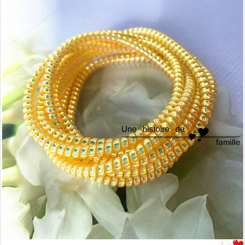 Fuyan extended mobile phone data cable protective sleeve earphone cable anti-breakage sleeve Apple Huawei OPPO vivo Android laser white + free cable bundler 3.3m/can be wound 2 meters charging cable universal