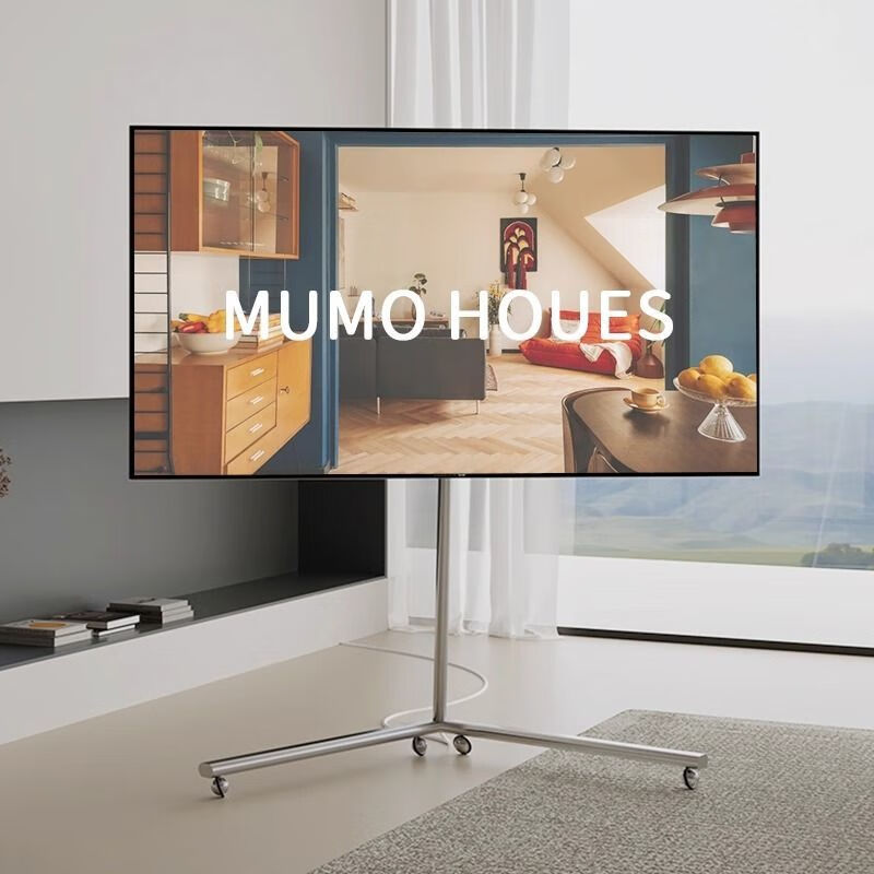 Suitable for ProPre Silver Wing TV mobile stand 65/75/85 inch TV stand movable living room villa home out of Silver Wing - silver complete model 40-70 inches + roller