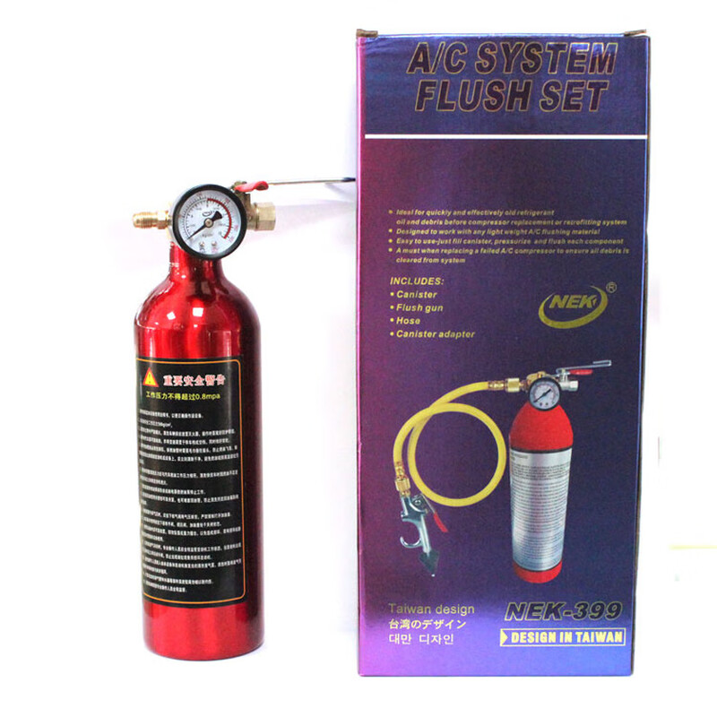 Automotive air conditioning pipeline explosion-proof cleaning bottle with pressure relief valve bottle repair tool accessories classic model without valve