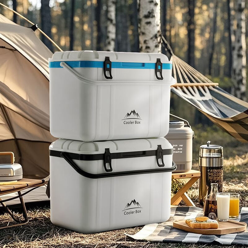 XMSJ Car Car Refrigerator Insulation Box Commercial Stall Refrigeration Outdoor Camping Food Cooling and Fresh Fishing Universal Panda-Black and White Long-lasting Insulation/Hot and Cold Use 8 Liters Free 1 Removable Ice Plate + 5 Ice Bags