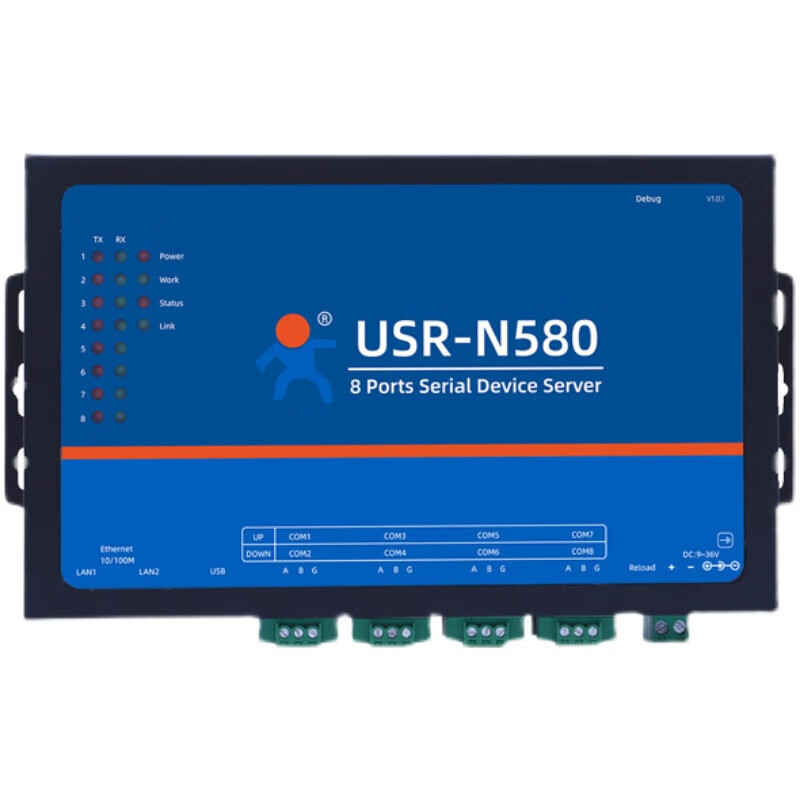 Someone's 8-channel serial port server RS485 to Ethernet industrial wireless network port module Internet of Things USR-N580 USR-N5808 channel 485 to Ethernet