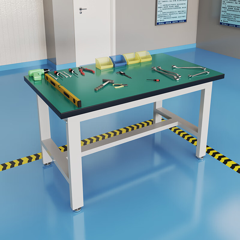 Baigang anti-static workbench heavy-duty fitter operation table length 160*width 100*height 80cm workshop inspection and maintenance experiment table packing table